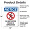 Signmission Do Not Enter While Sign, Vinyl Decal, 10in W x 14in L, 2PK OS-2PACK-NS-D-1014-V-11257 - alternate 5